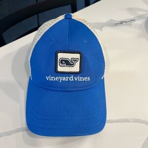 Vineyard Vines • Breathable Mesh Velcro-Strap Hat Blue One‎ Size EUC
